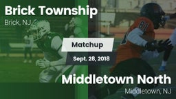 Matchup: Brick  vs. Middletown North  2018