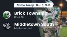 Recap: Brick Township  vs. Middletown South  2018