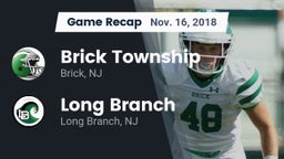 Recap: Brick Township  vs. Long Branch  2018
