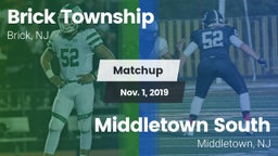 Matchup: Brick  vs. Middletown South  2019