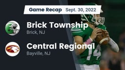 Recap: Brick Township  vs. Central Regional  2022