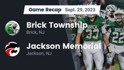Recap: Brick Township  vs. Jackson Memorial  2023