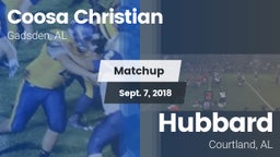 Matchup: Coosa Christian vs. Hubbard  2018