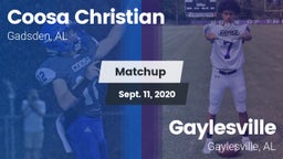 Matchup: Coosa Christian vs. Gaylesville  2020