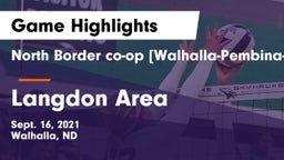 North Border co-op [Walhalla-Pembina-Neche]  vs Langdon Area  Game Highlights - Sept. 16, 2021