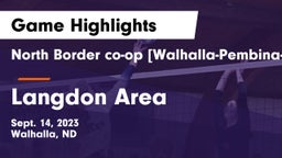 North Border co-op [Walhalla-Pembina-Neche]  vs Langdon Area  Game Highlights - Sept. 14, 2023