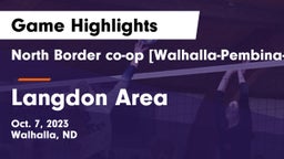 North Border co-op [Walhalla-Pembina-Neche]  vs Langdon Area  Game Highlights - Oct. 7, 2023