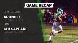 Recap: Arundel  vs. Chesapeake  2015