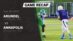 Recap: Arundel  vs. Annapolis  2016