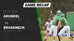 Recap: Arundel  vs. Broadneck  2016