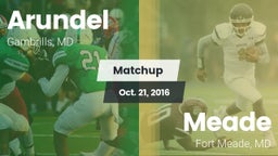Matchup: Arundel vs. Meade  2016