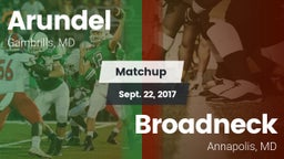 Matchup: Arundel vs. Broadneck  2017