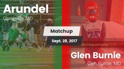Matchup: Arundel vs. Glen Burnie  2017