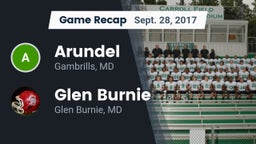 Recap: Arundel  vs. Glen Burnie  2017