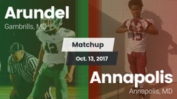 Matchup: Arundel vs. Annapolis  2017