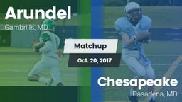 Matchup: Arundel vs. Chesapeake  2017
