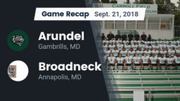 Recap: Arundel  vs. Broadneck  2018