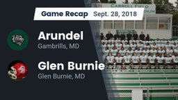 Recap: Arundel  vs. Glen Burnie  2018