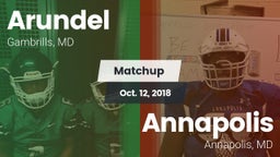 Matchup: Arundel vs. Annapolis  2018