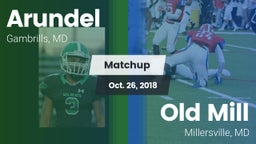 Matchup: Arundel vs. Old Mill  2018