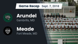 Recap: Arundel  vs. Meade  2018