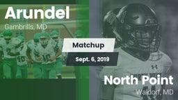 Matchup: Arundel vs. North Point  2019