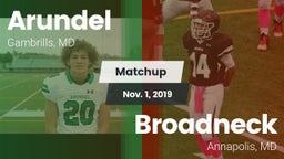 Matchup: Arundel vs. Broadneck  2019