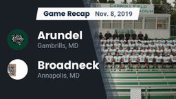 Recap: Arundel  vs. Broadneck  2019