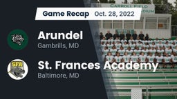 Recap: Arundel  vs. St. Frances Academy  2022