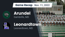 Recap: Arundel  vs. Leonardtown  2022
