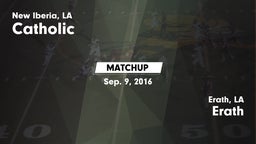 Matchup: Catholic vs. Erath  2016