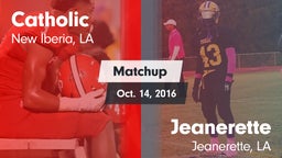 Matchup: Catholic vs. Jeanerette  2016