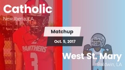 Matchup: Catholic vs. West St. Mary  2017