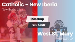 Matchup: Catholic vs. West St. Mary  2018