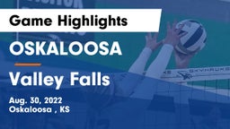 OSKALOOSA  vs Valley Falls Game Highlights - Aug. 30, 2022