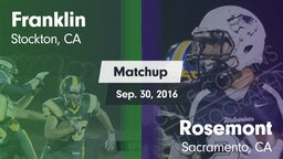 Matchup: Franklin vs. Rosemont  2016