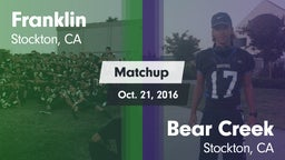 Matchup: Franklin vs. Bear Creek  2016
