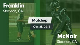 Matchup: Franklin vs. McNair  2016