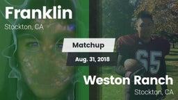 Matchup: Franklin vs. Weston Ranch  2018