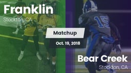 Matchup: Franklin vs. Bear Creek  2018