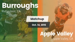 Matchup: Burroughs High vs. Apple Valley  2016