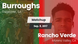 Matchup: Burroughs High vs. Rancho Verde  2017