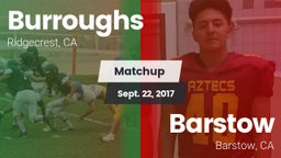 Matchup: Burroughs High vs. Barstow  2017
