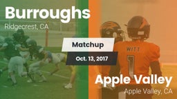 Matchup: Burroughs High vs. Apple Valley  2017