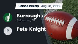 Recap: Burroughs  vs. Pete Knight  2018