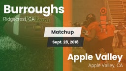 Matchup: Burroughs High vs. Apple Valley  2018
