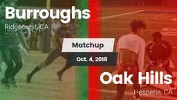 Matchup: Burroughs High vs. Oak Hills  2018