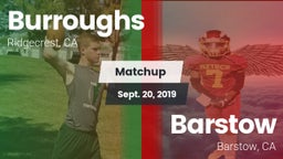 Matchup: Burroughs High vs. Barstow  2019
