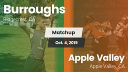 Matchup: Burroughs High vs. Apple Valley  2019