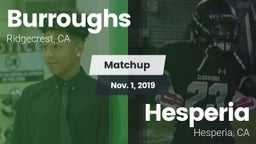 Matchup: Burroughs High vs. Hesperia  2019